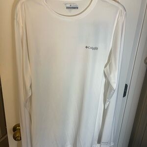 Columbia Men's Classic White Long Sleeve Tee